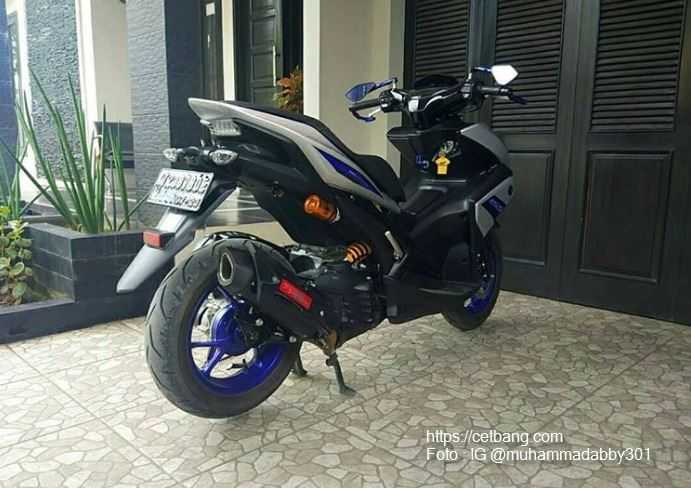  Modifikasi  Yamaha Aerox Monoshock