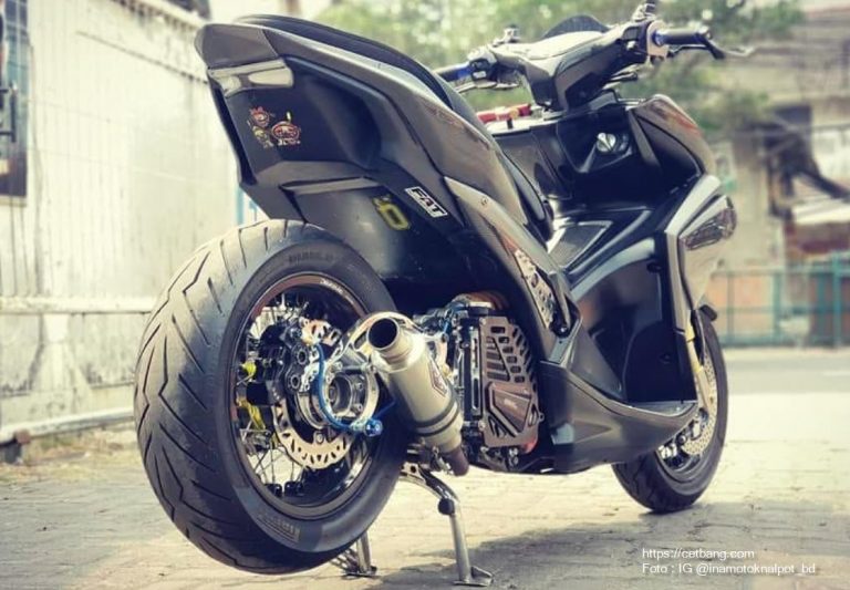 Modifikasi Yamaha Aerox Monoshock - cetbang.com