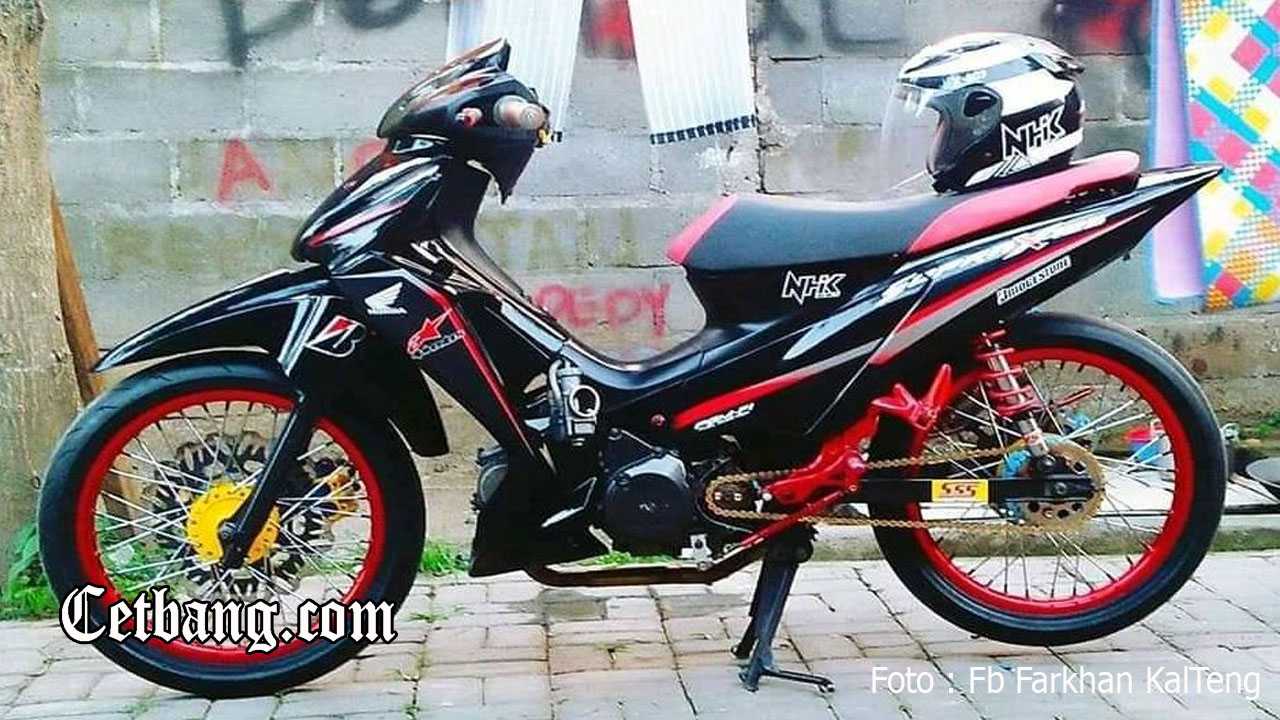 Modifikasi Sepeda Motor Honda Supra X 125 Drag Style Terkece