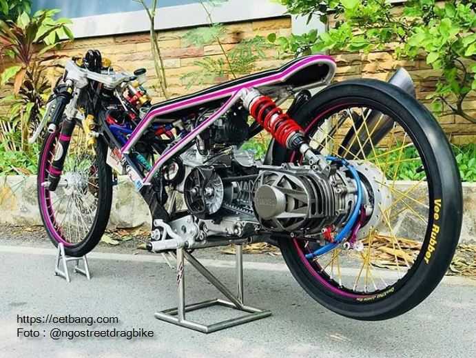 Modifikasi Dragrace Sepeda  Motor  Matic  Terbaru 