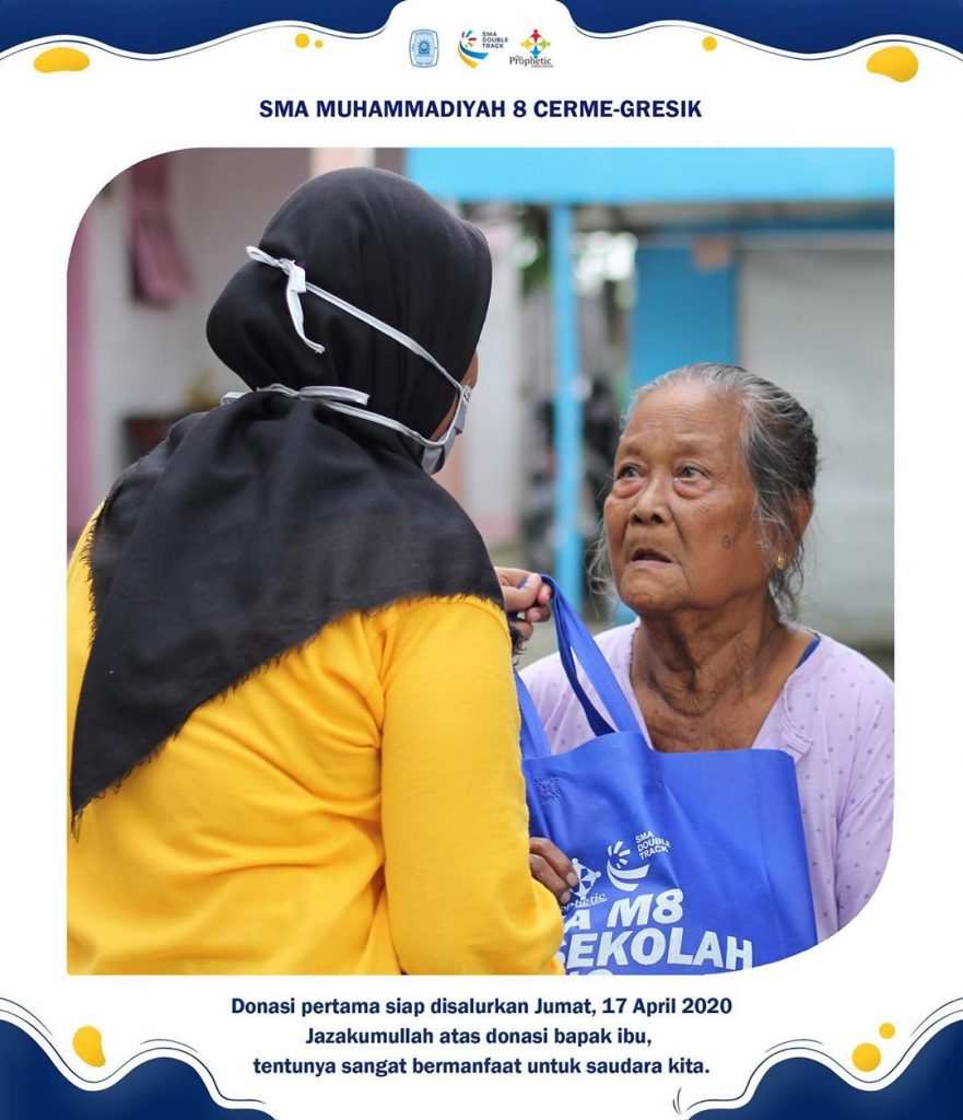 SMA Muhammadiyah 08 Cerme Gresik Peduli Wabah Covid-19