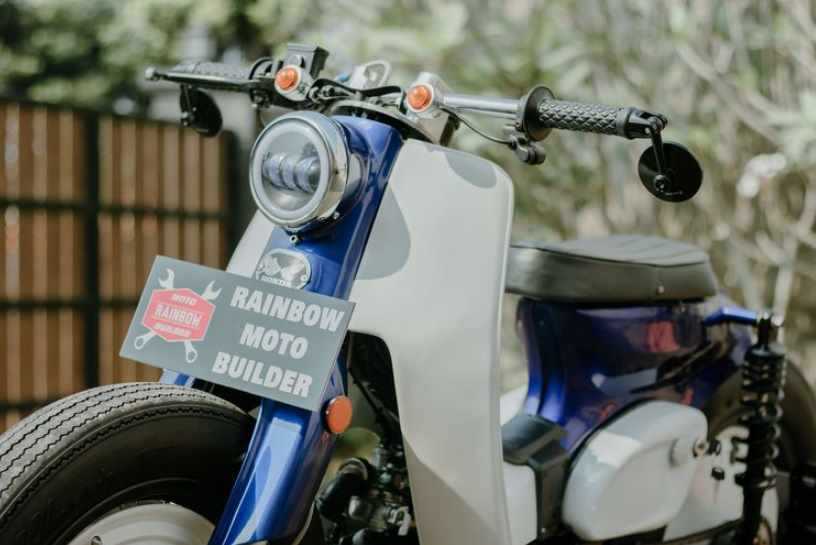 Motor custom Honda Astrea Prima bergaya streetcub garapan Rainbow Moto Builder (Istimewa)