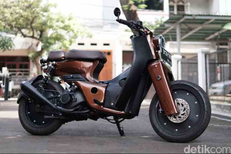 Modifikasi Yamaha Mio Karbu Ini Disulap Jadi Street Cub