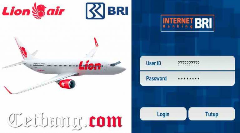 Cara Bayar Tiket Lion Air Via Internet Banking BRI