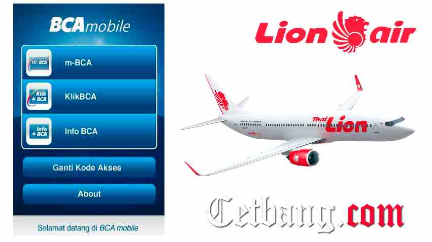 Cara Bayar Tiket Lion Air Via Mobile Banking BCA