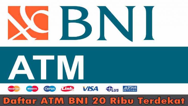 Daftar ATM BNI 20 Ribu Terdekat